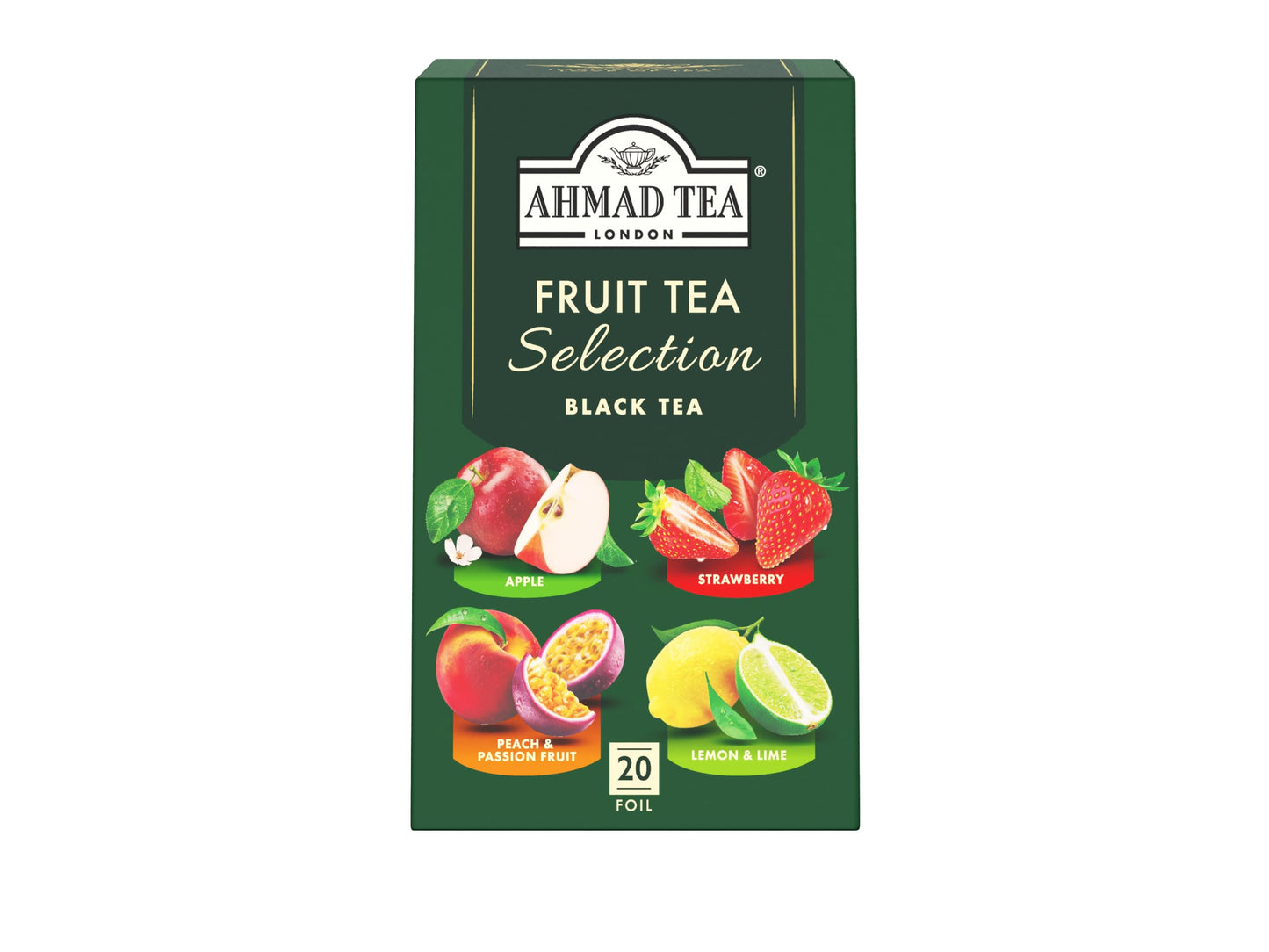 Ahmad Tea Variety Gift Box, 60 Foil Enveloped Teabags, Twelve Teas, 1 Count Ahmad Tea