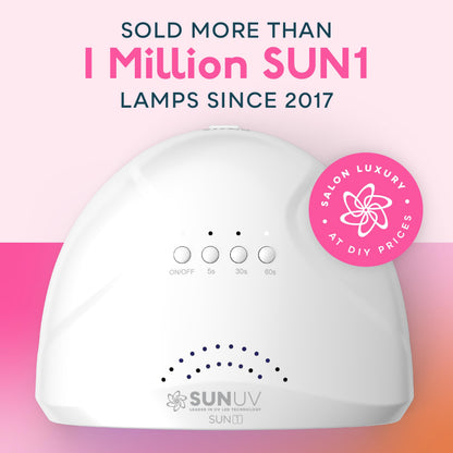 UV LED Nail Lamp, SUNUV Gel Nail Light for Nail Polish UV Dryer with 3 Timers SUNone - Available at All In One Marketplace Canada