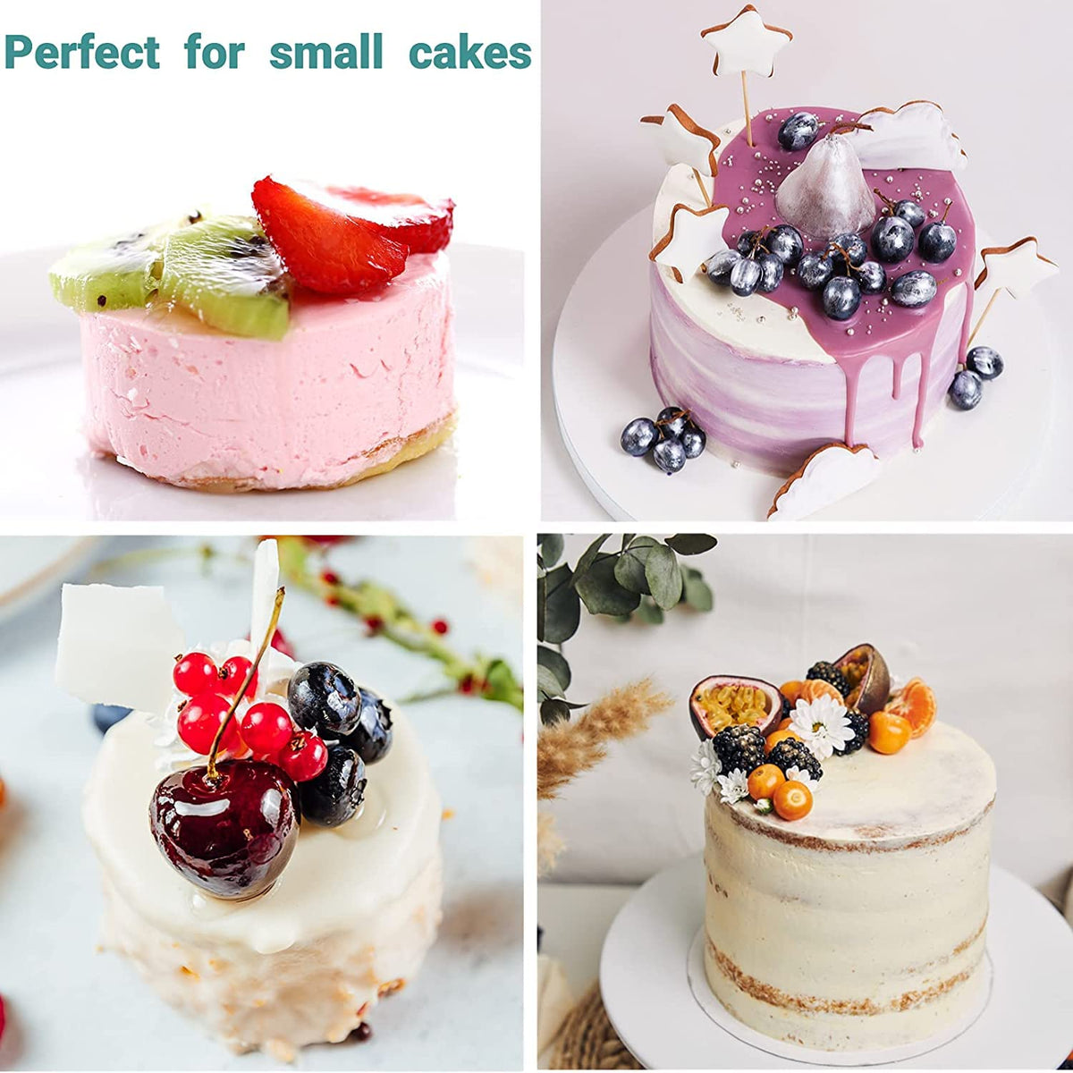 4-Inch Springform Pans Set, 4 Pack Non-Stick Cheesecake Pan, Leakproof Round Cake Pan, Removable Bottom Baking Pans, for Mini Cake, Pizzas and Quiches, Cheesecakes, Include 50 Pcs Cake Paper 🍁 All In One Marketplace Canada