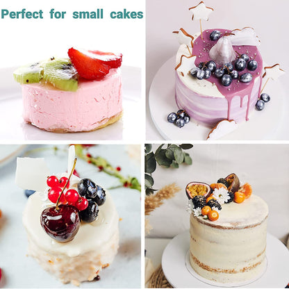 4-Inch Springform Pans Set, 4 Pack Non-Stick Cheesecake Pan, Leakproof Round Cake Pan, Removable Bottom Baking Pans, for Mini Cake, Pizzas and Quiches, Cheesecakes, Include 50 Pcs Cake Paper 🍁 All In One Marketplace Canada