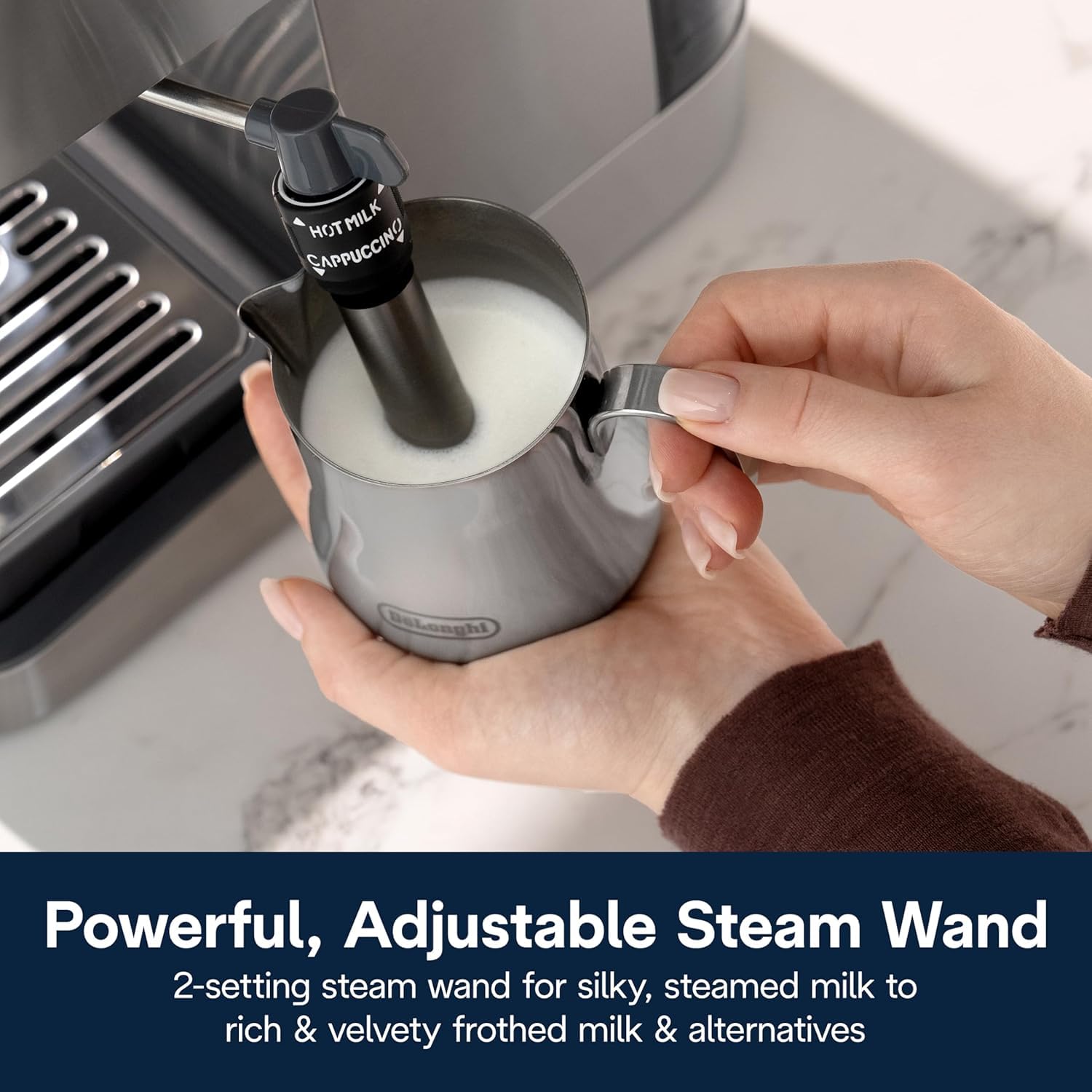 De'Longhi Classic Signature Espresso Machine, Adjustable Milk Frother De'Longhi