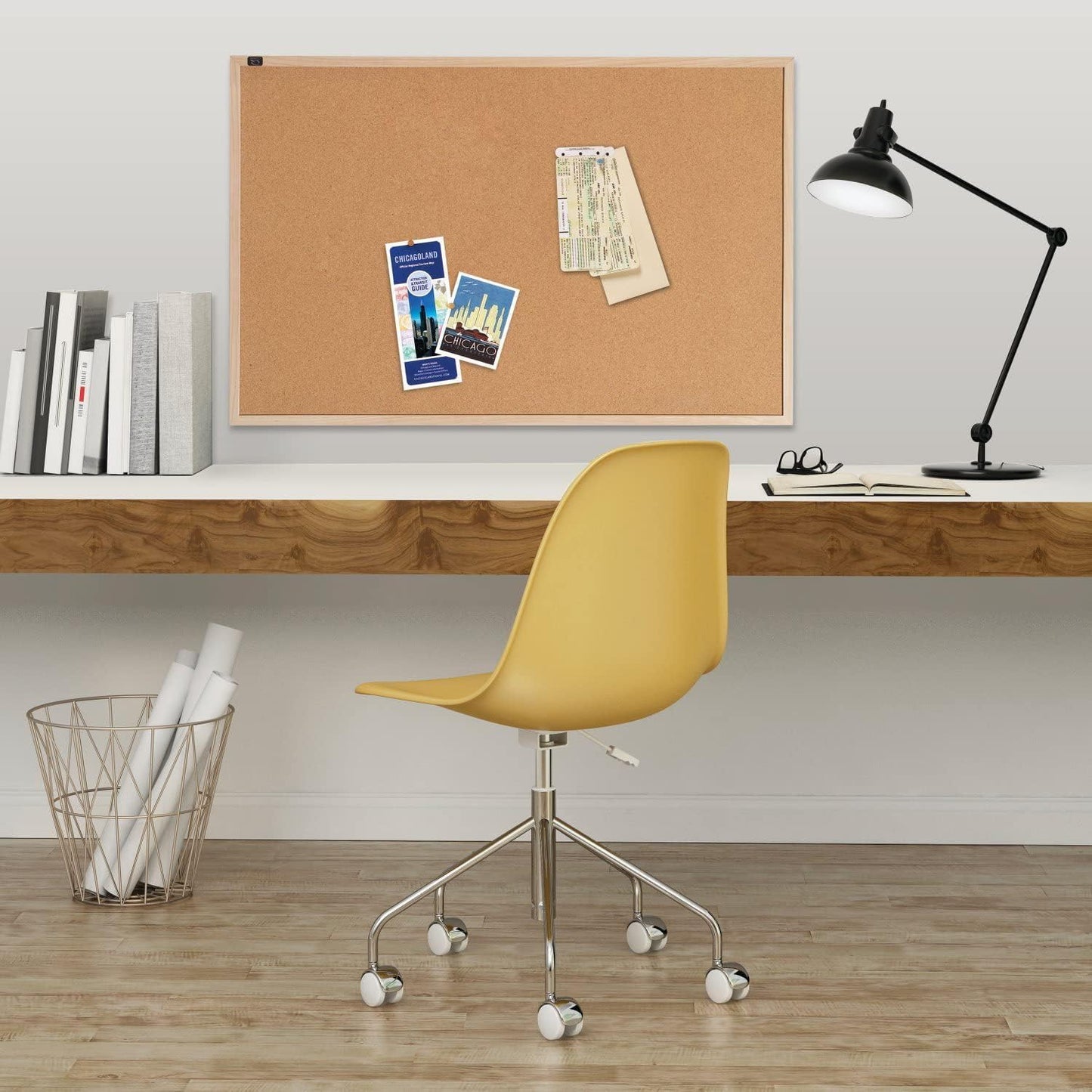 Quartet Natural Cork Bulletin Board, 23” x 17”, Wood Finish MDF Frame, Self-healing Cork (2642638034) 🍁 All In One Marketplace Canada
