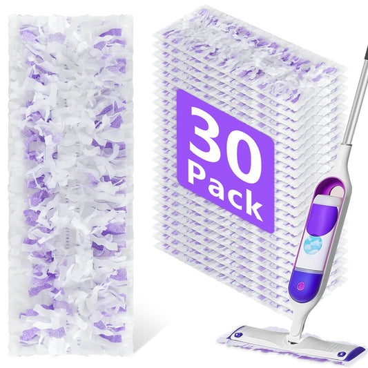 30 Pack Disposable Power Mop Refills Pads for Swiffer Power Mop,Spray Wet Pads Refill for Swiffer,Disposable Swifter Mopping Pads Refills for Multi-Surface Floor Cleaning (Purple-30) - Available at All In One Marketplace Canada