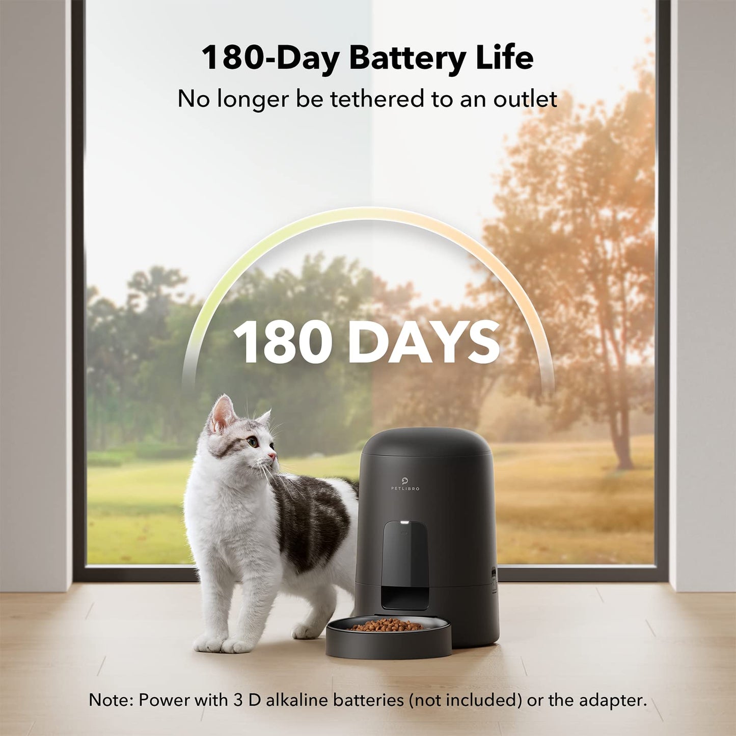 PETLIBRO Automatic Cat Feeder, 2L Timed Cat Feeder with 180-Day Battery Life, Automatic Pet Feeder for Cat & Dog, Cat Food Dispenser Program 1-6 Meals Control, Automatic Dog Feeder for Dry Food - Available at All In One Marketplace Canada