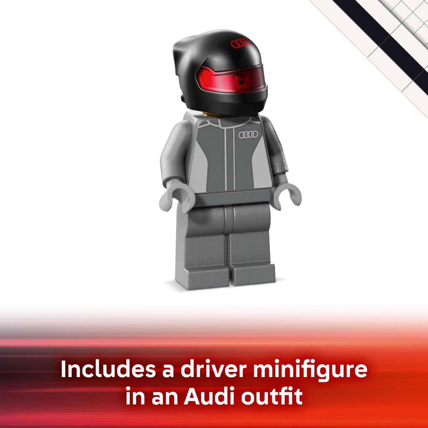 LEGO Speed Champions Audi Revolut F1 Team R26 Race Car Toy - Building Sets for Boys & Girls, Ages 10+ - F1 Car Kit for Display or Play - Gift for Birthdays - 77259 LEGO