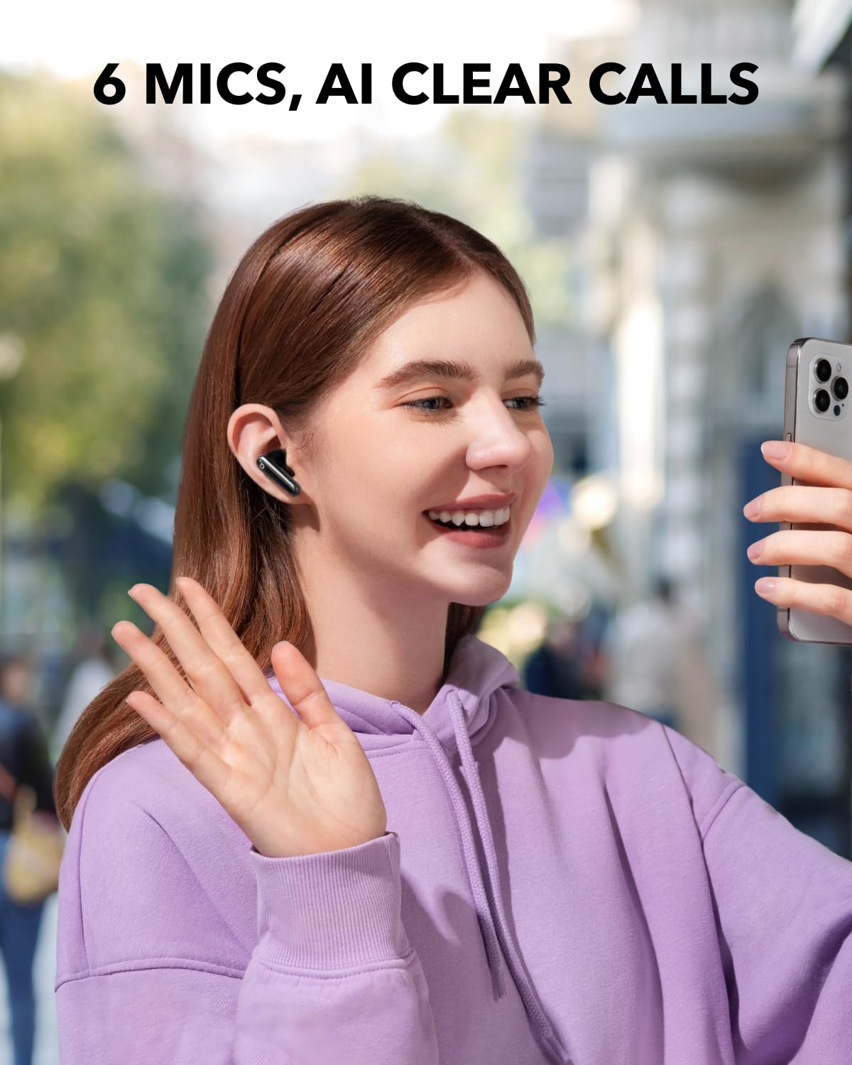 soundcore P40i by Anker, Noise Cancelling Wireless Earbuds, Adaptive Noise Cancelling to Environments, Heavy Bass, 60H Playtime, 2-in-1 Case and Phone Stand, IPX5, Wireless Charging, Bluetooth 5.3 - Available at All In One Marketplace Canada