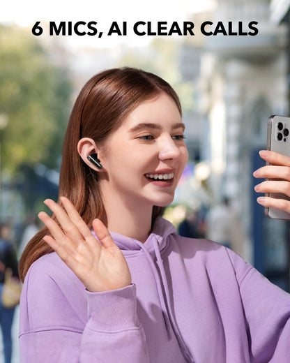 soundcore P40i by Anker, Noise Cancelling Wireless Earbuds, Adaptive Noise Cancelling to Environments, Heavy Bass, 60H Playtime, 2-in-1 Case and Phone Stand, IPX5, Wireless Charging, Bluetooth 5.3 - Available at All In One Marketplace Canada