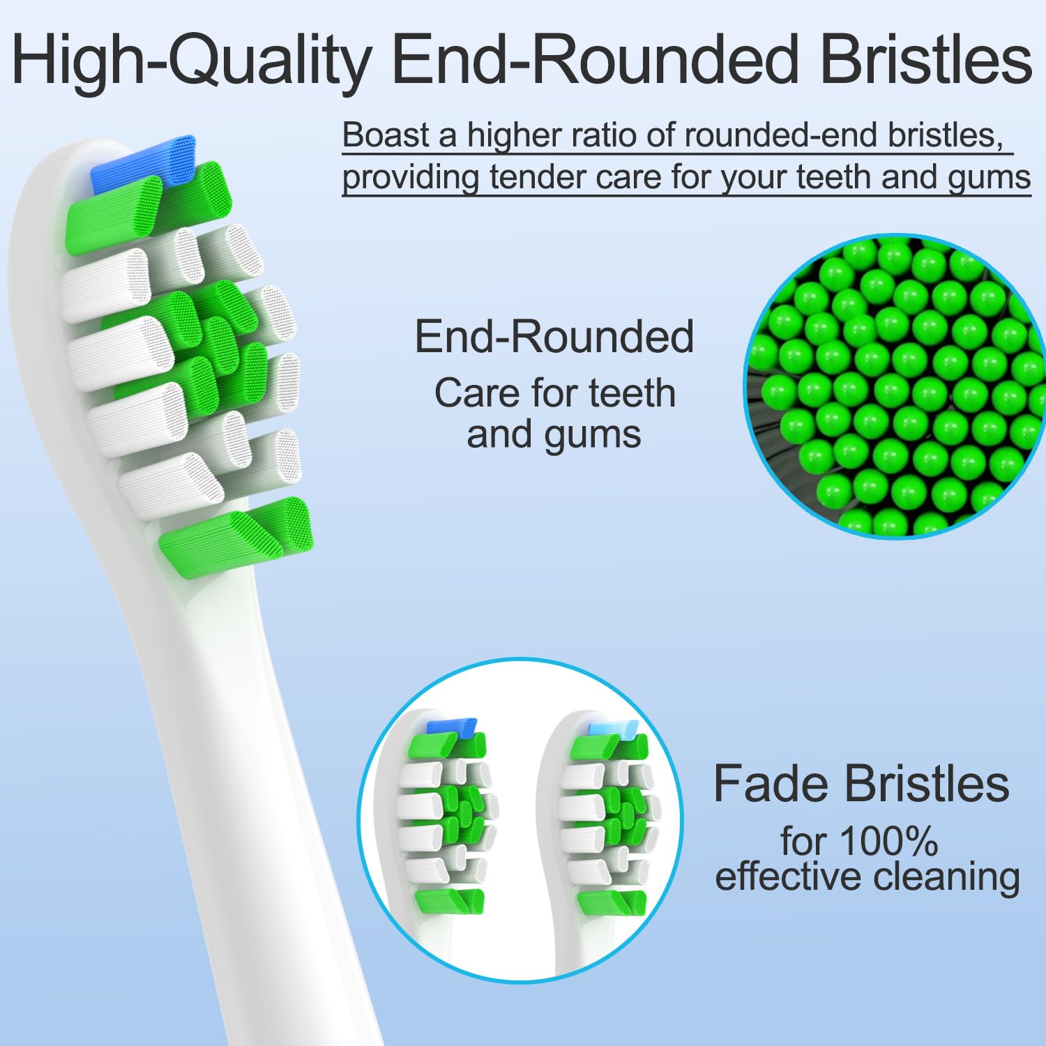 Replacement Toothbrush Head Compatible with Philips Sonicare Electric Toothbrush - Fit Plaque Control, Gum Health, FlexCare, HealthyWhite, Essence+ and EasyClean, 12 Pack - Available at All In One Marketplace Canada