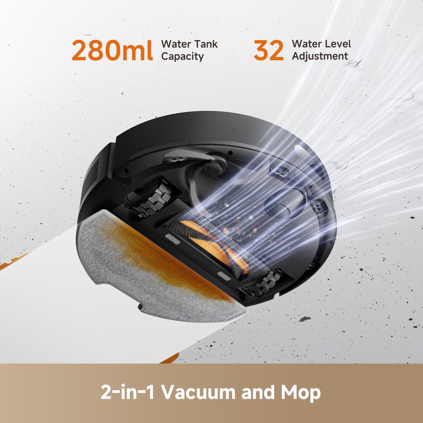 DREAME D20 Air Plus Robot Vacuums and mop, 20,000Pa Suction, Self-Emptying dreame