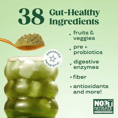 Bloom Nutrition Superfood Greens Powder, Digestive Enzymes with Probiotics and Prebiotics, Gut Health, Bloating Relief for Women, Chlorella, Green Juice Mix with Beet Root Powder, 25 SVG, Mango - Available at All In One Marketplace Canada
