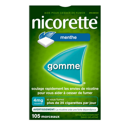 Nicorette Gum, Extreme Chill Mint, 4 mg, 105 Count