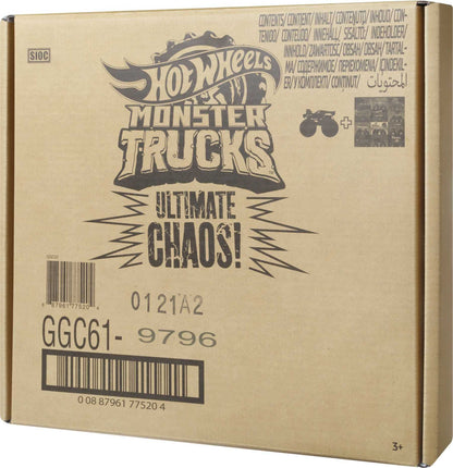 Hot Wheels Monster Trucks 1:64 Scale Die-Cast Ultimate Chaos 12 Pack Toy Vehicles for Kids Ages 3 years and older