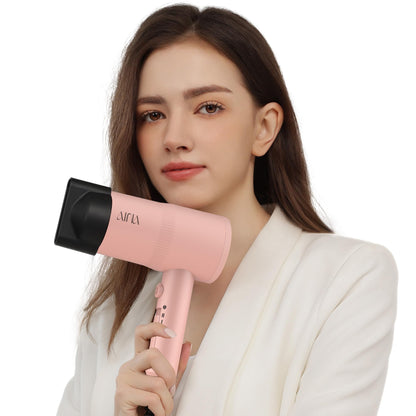 AINA Diffuser Hair Dryer Full-Featured Blow Dryer 110V/1600W(Babe Pink) - Available at All In One Marketplace Canada