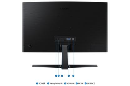 Samsung 24-inch FHD Black Curved Screen Monitor with 100 Hz Refresh Rate, Game Mode, Eye Saver Mode - (LS24D368GANXZA) [Canada Version] 🍁 All In One Marketplace Canada