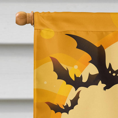 Caroline's Treasures BB4322CHF Halloween Chocolate Labrador Flag Canvas House Size, Large, Multicolor