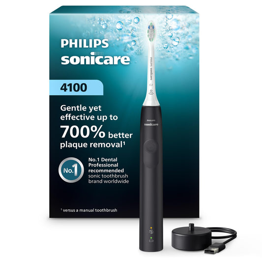 Philips Sonicare 4100 Power Toothbrush, Rechargeable Electric Toothbrush with Pressure Sensor, Black HX3681/24 🍁 All In One Marketplace Canada