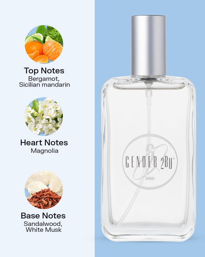PB ParfumsBelcam Gender 2BU Eau de Toilette Spray – Fresh Oriental Unisex Fragrance with Bergamot, Mandarin & White Musk – Clean Modern Scent for Him or Her, Everyday Signature Perfume, 3.4 Fl Oz