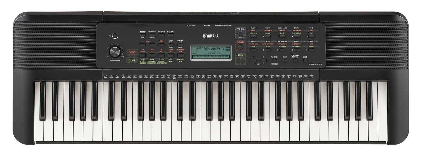 Yamaha PSRE-283 61 Key Portable Keyboard with Lesson function, Smart Chord, Record function, Battery Operation, 410 Voices, 150 accompaniment Styles, 122 Songs, AUX IN, Stereo Speakers (2025 model) 🍁 All In One Marketplace Canada
