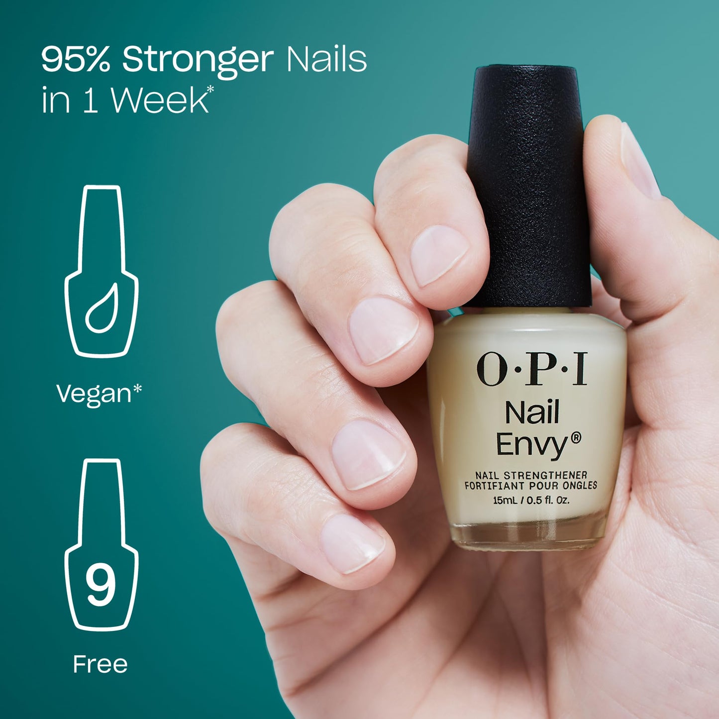 OPI Nail Envy Nail Strengthener Clear | Strengthening Nail Polish Treatment | Strengthen Weak & Thin Nails - Available at All In One Marketplace Canada