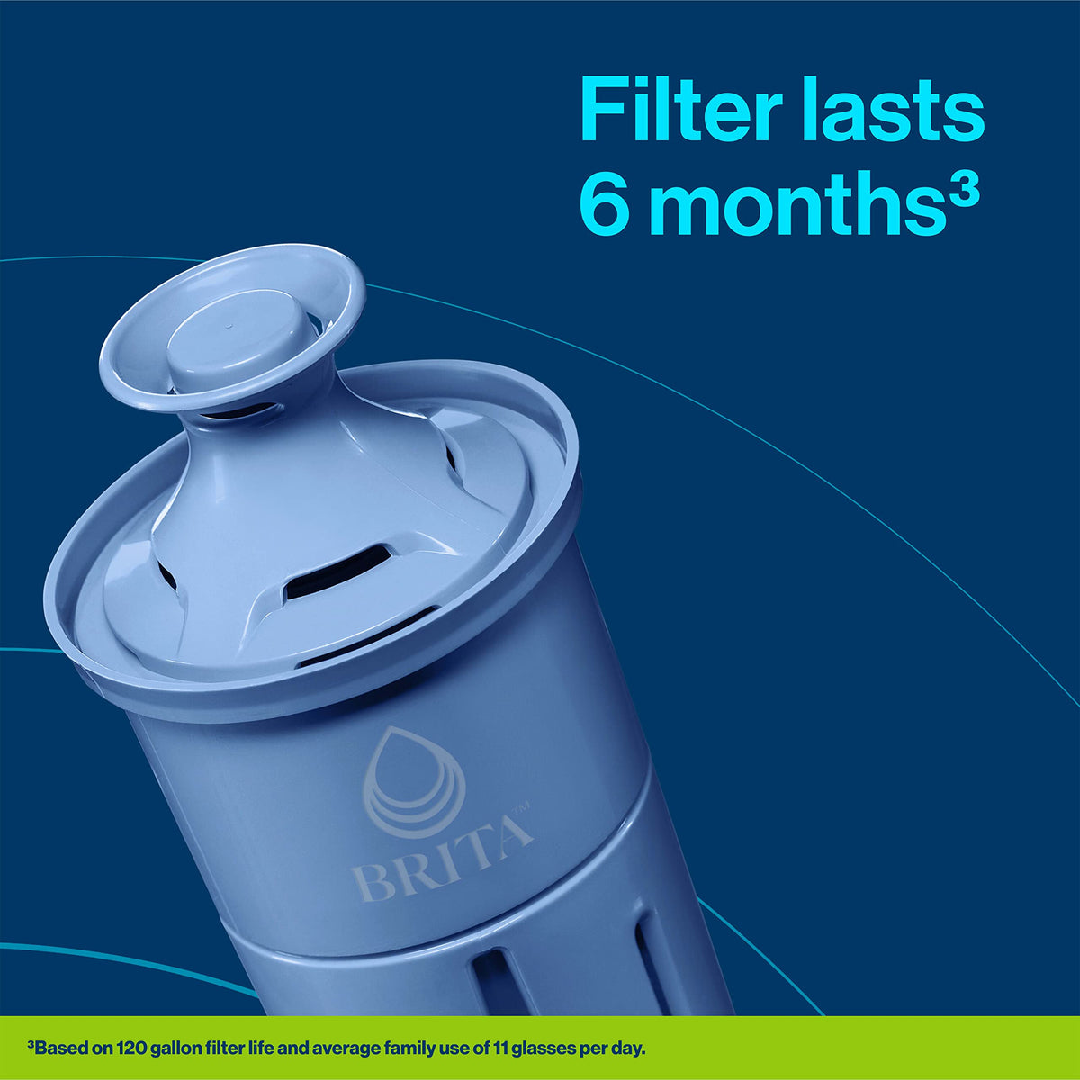 Brita 27 Cup Elite Filter Dispenser, Reduces 30+ Contaminants including Lead and Microplastics, Filter lasts 6 months, UltraMax, Black