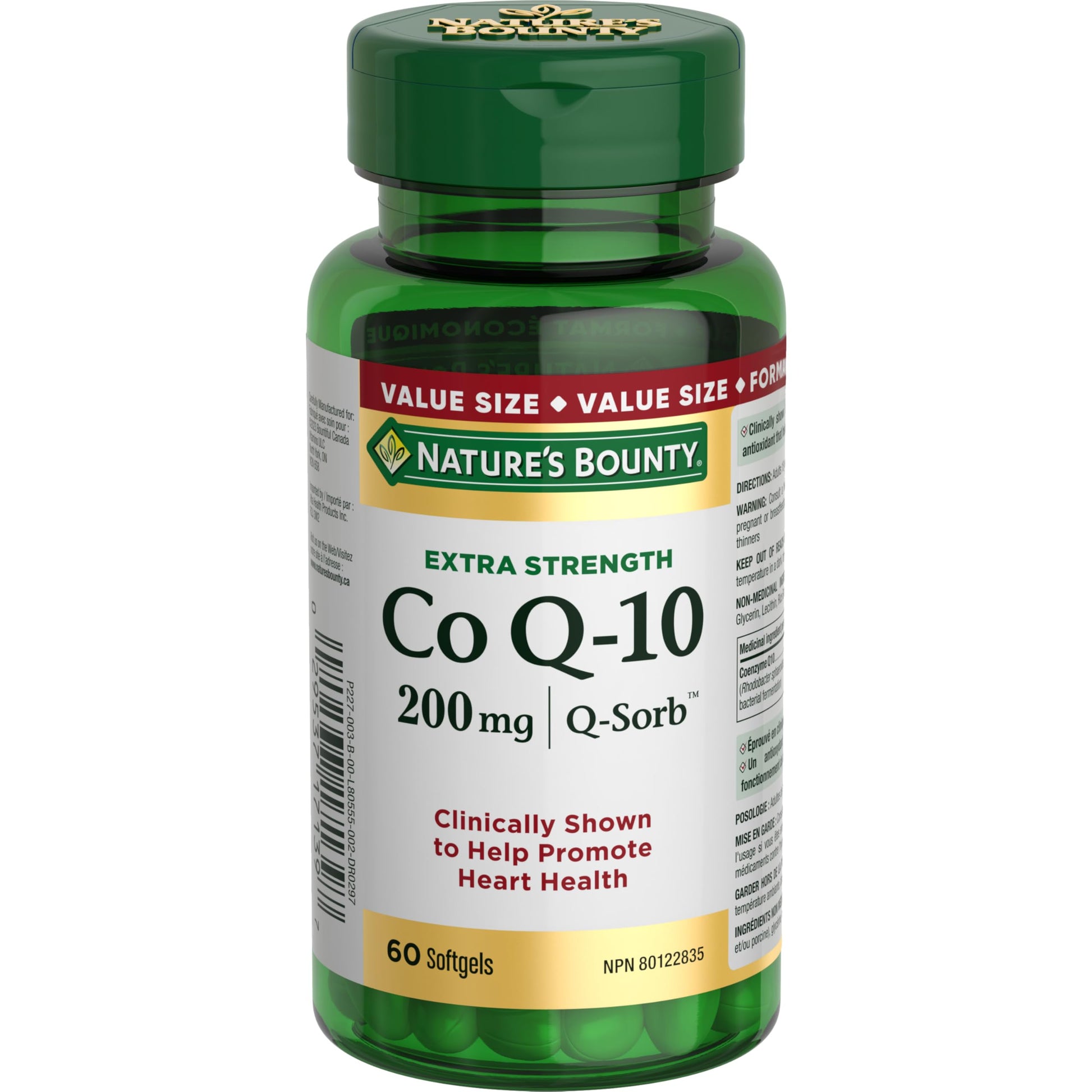 NATURE'S BOUNTY Co Q-10, 200 mg, Extra Strength, Clinically Shown to Promote Heart Health, 48.9 g - Available at All In One Marketplace Canada