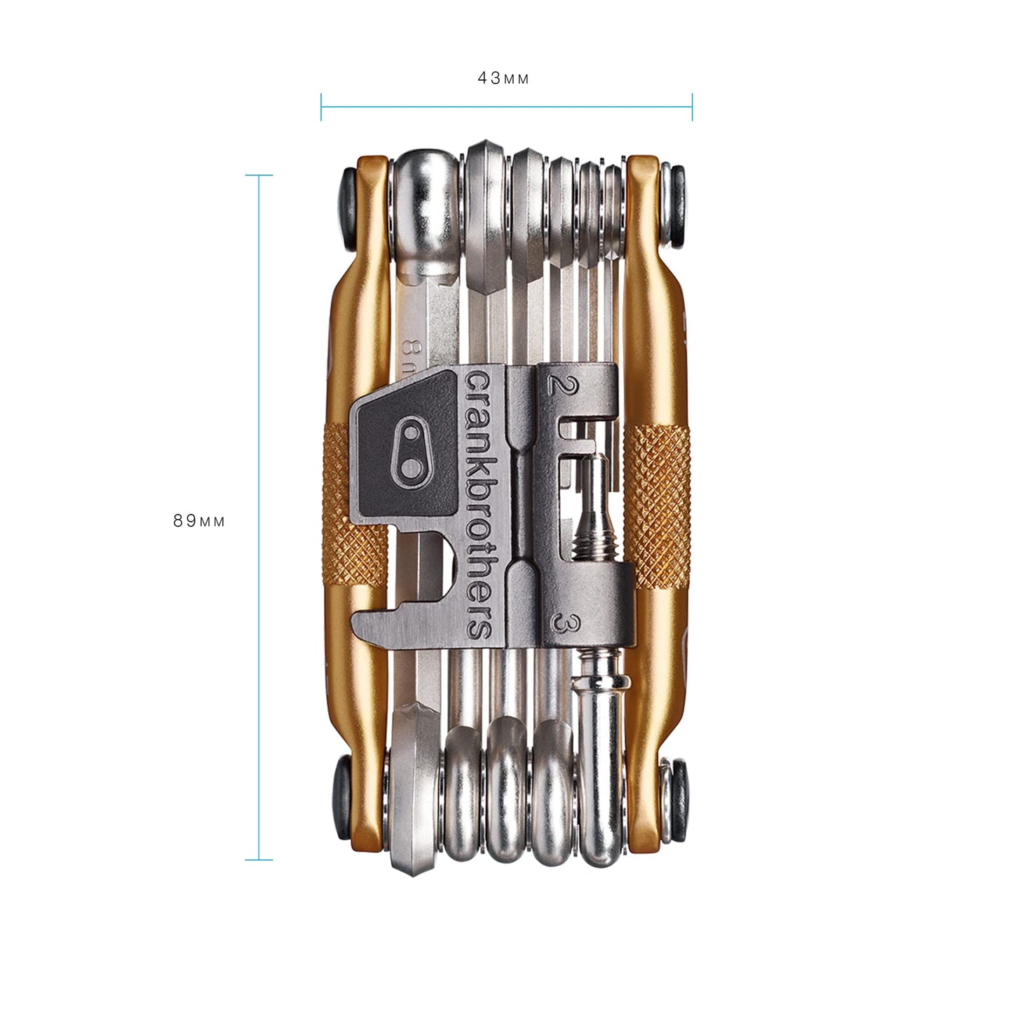 Crankbrothers 10755 Multi Bicycle Tool 17-Function, Gold Crankbrothers