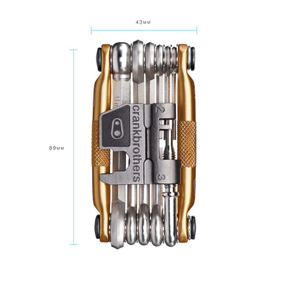 Crankbrothers 10755 Multi Bicycle Tool 17-Function, Gold Crankbrothers