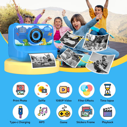 Kids Printing Camera for 3-12 Girls Boys Toddler Christmas Birthday Gifts 🍁 All In One Marketplace Canada
