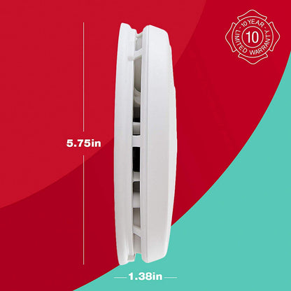First Alert 10 Year Battery Smoke and Carbon Monoxide Alarm with Voice Alert, White, PRC710VA-6 - Available at All In One Marketplace Canada