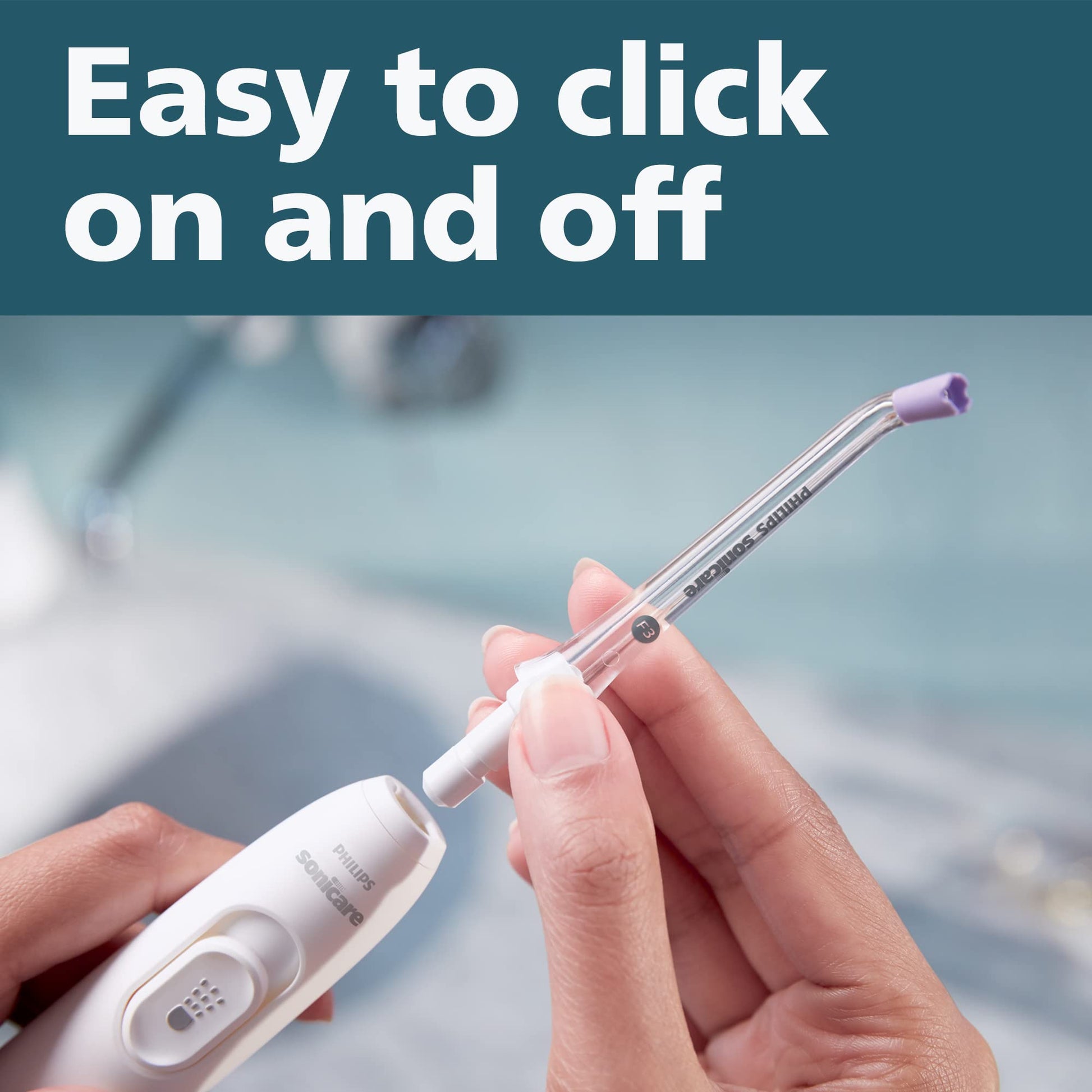 Philips Sonicare Power Flosser Quad Stream Tips, Compatible with Philips Sonicare Power Flosser Only, 2-Pack, HX3062/00 Philips Sonicare