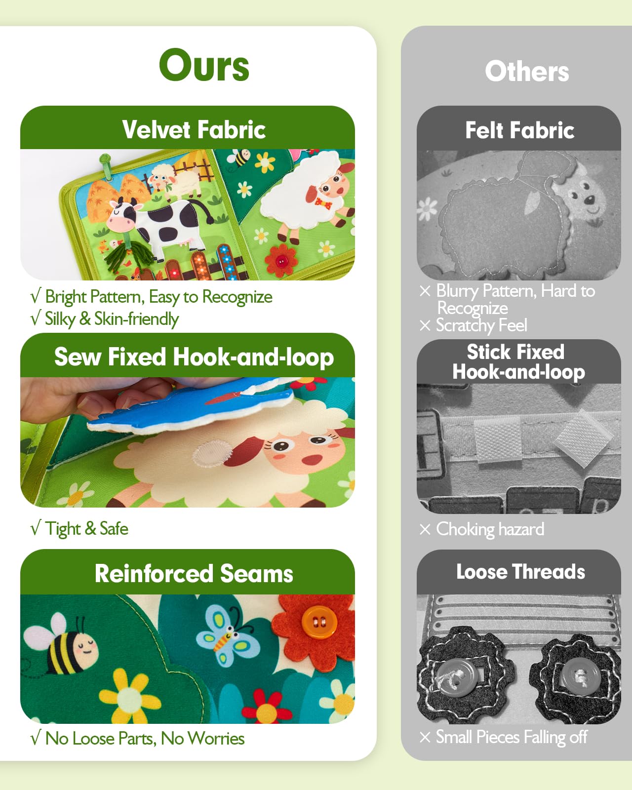 hahaland Busy Books for Toddlers 1-2 - Montessori Toddler Busy Board for 1 2 Year Old, 20 in 1 Quiet Book Educational Toddler Toys for 1 2 3 Year Old Boy Girls Gifts, Travel Toys for Toddlers 1-3 - Available at All In One Marketplace Canada