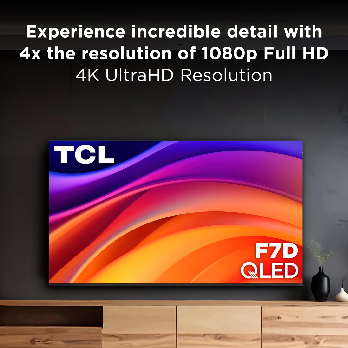 TCL 50" F7D Class 4K UHD HDR QLED Smart TV with Fire TV – 50F7D