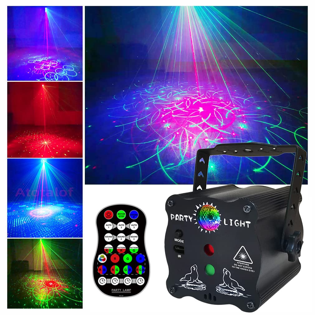 2-in-1 Disco Ball Party Lights with Remote, Sound Activated LED Strobe Light for Parties, USB Powered DJ Disco Light Projector for Room Decor, Glow Party Supplies, Birthday, Christmas, Club 🍁 All In One Marketplace Canada