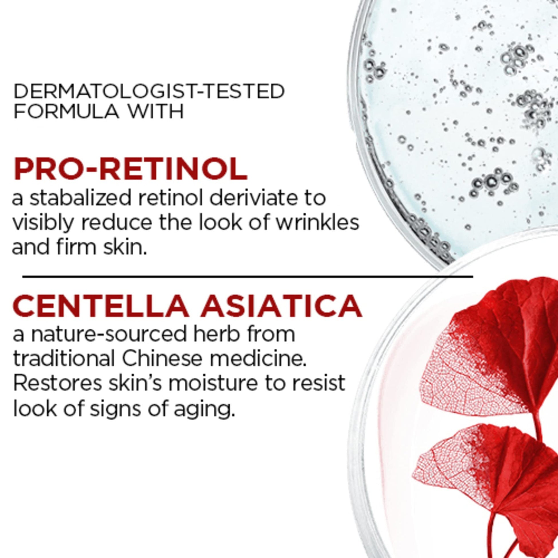 L’Oréal Paris Pro-Retinol + Centella Asiatica Night Cream, Moisturizer for Face, Revitalift, Fights look of wrinkles, Firms Skin, Resist look of Signs of Aging, Skincare - 50 ml L'Oreal Paris