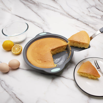 To encounter 9 Inch Silicone Round Cake Pans with Metal Frame, 2 Pack 🍁 All In One Marketplace Canada