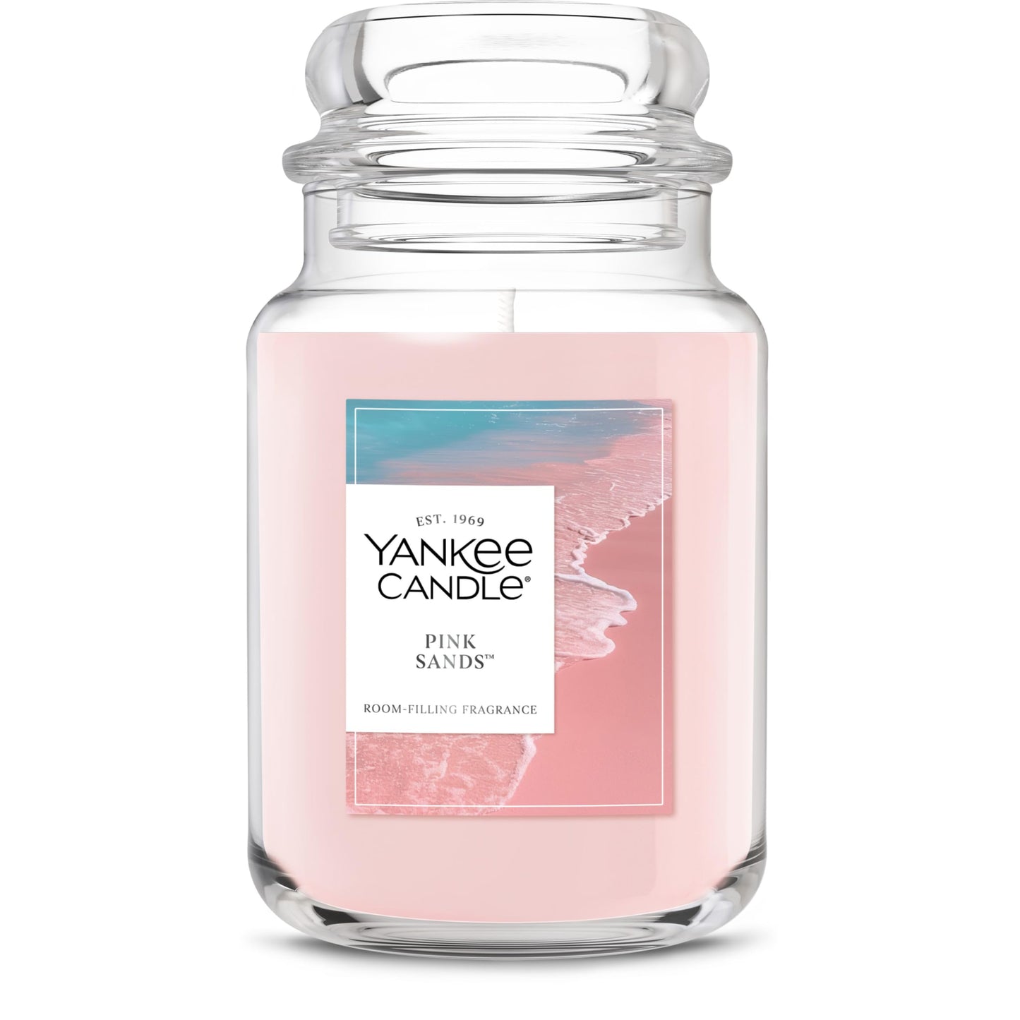 Yankee Candle Large Jar Scented Candle with up to 150 Hour Burn Time, Premium Plant Wax Blend for Cleaner Consistent Burn and Room Filling Fragrance, 22 oz, Pink Sands 🍁 All In One Marketplace Canada