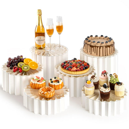 PUERSI 6 Pack Buffet Risers, Foldable Food Display Risers for Party 🍁 All In One Marketplace Canada