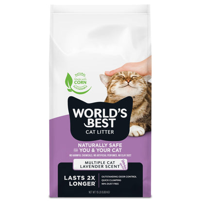 World's Best CAT Litter Multiple Cat Lavender Scented 144 eaches World's Best Cat Litter