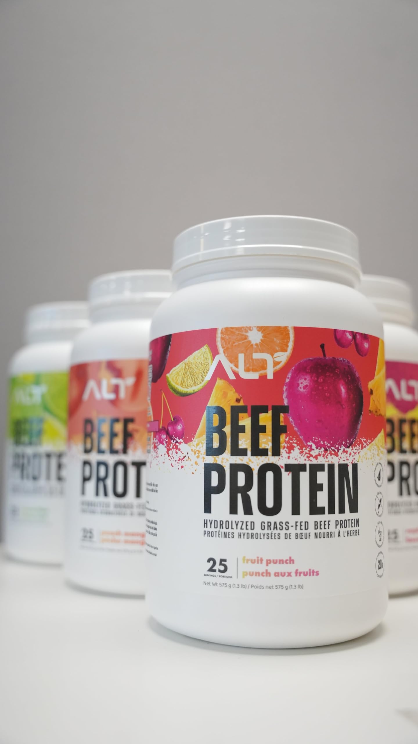 ALT Nutrition Grass-Fed Beef Protein Isolate Powder | 20g Protein from Hydrolyzed Beef Isolate, Dairy Free | Clear Smooth Juice-Like Texture | Naturally Flavoured, 25 Servings (Raspberry Lemonade) ALT Nutrition