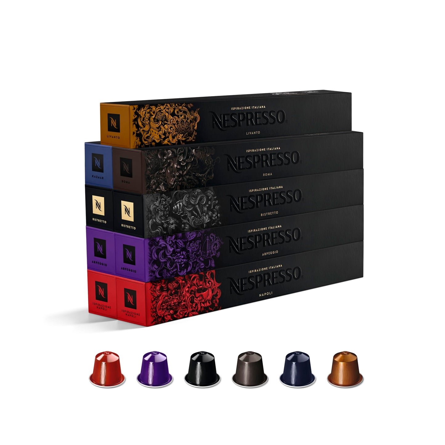 Nespresso Original Line Italian Variety Pack - 90 Capsules Mixed Selection