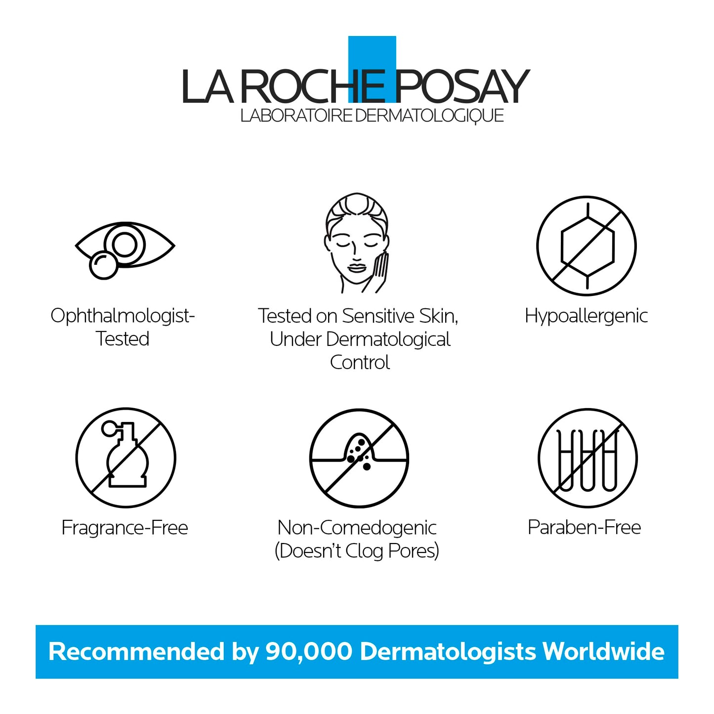La Roche-Posay Eye Cream for Sensitive Skin, Toleriane Dermallergo Eye Cream, Intense Soothing Care with Shea Butter and Glycerin, Allergy Tested & Fragrance Free, 20ml La Roche-Posay