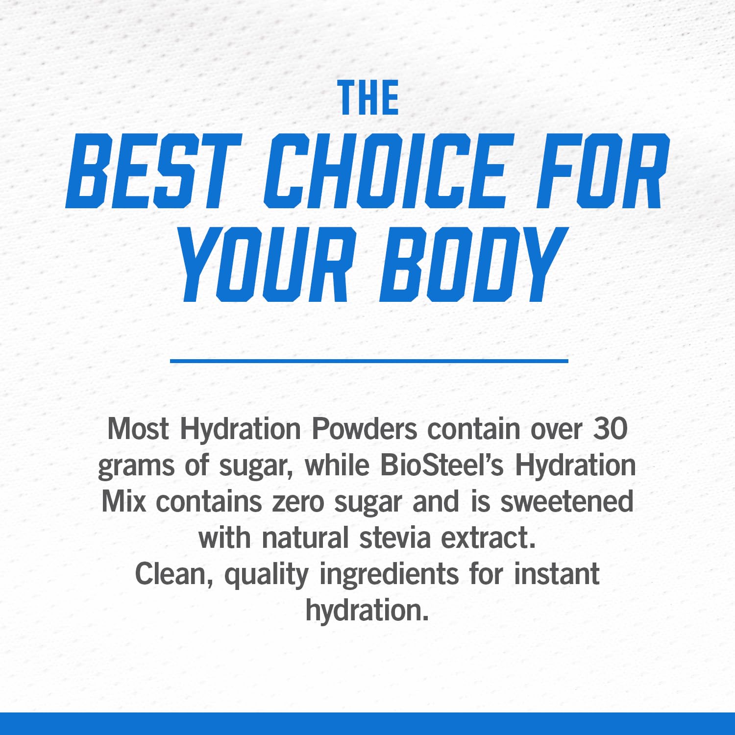 BioSteel Electrolyte Hydration Mix, Blue Raspberry, 12 Sticks, Zero Sugar BioSteel Sports