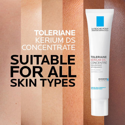 La Roche Posay Face Moisturizer, Toleriane Kerium DS Concentrate Moisturizer for Oily, Flaky, Red Skin. Hydrating Oil-Free Lotion, Suitable for Sensitive Skin & Dermatologist Recommended, 40mL La Roche-Posay