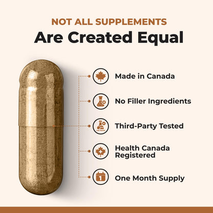 Nutratology® Maca for Men | Canadian Made | Helps Increase Stamina & Energy | Formulated with a 6:1 Extract & 33:1 Fenugreek Extract | Maca Root With Fenugreek Supplement for Men | 60 Capsules - Available at All In One Marketplace Canada