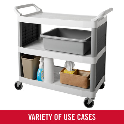 Rubbermaid Commercial Products Standard Bus/Utility Box 7-Gallon Gray Heavy Duty Plastic Restaurant Wash Basin/Dish Washing Tub for Kitchen Organization/Storage Rubbermaid Commercial