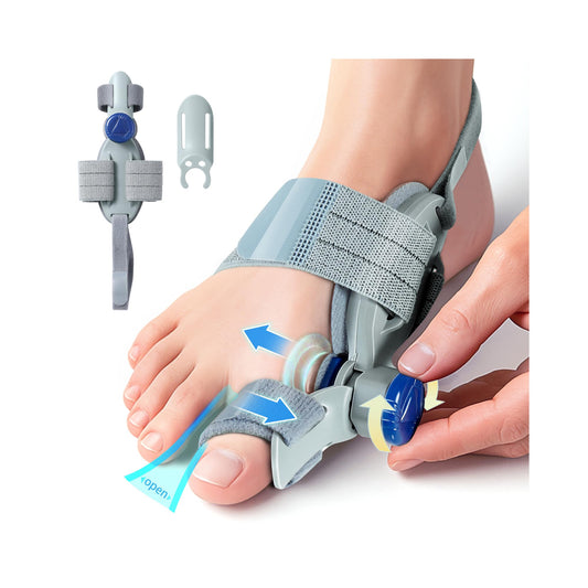 Bunion Correctors for Women & Men – Adjustable Big Toe Splint for Hallux Valgus Correction, Orthopedic Brace for Pain Relief & Toe Alignment – Fits Left & Right Feet (Day & Night Wear) - Available at All In One Marketplace Canada