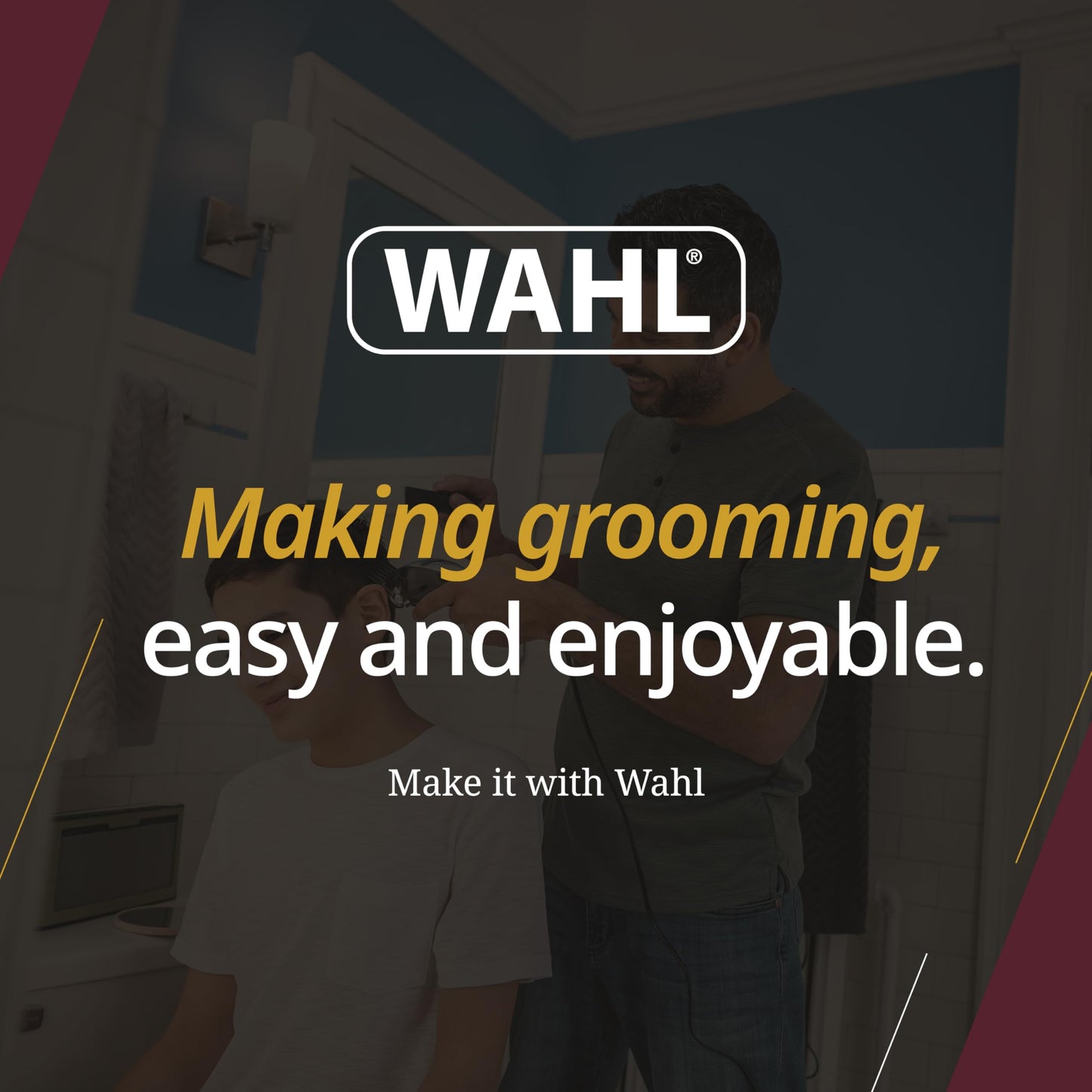 Wahl® Canada Sure Cut™ Home Haircutting Kit, Electric Hair Clipper, Grooming Kit for Men, Trim your hair at home, Certified for Canada - Model 3101 - Available at All In One Marketplace Canada