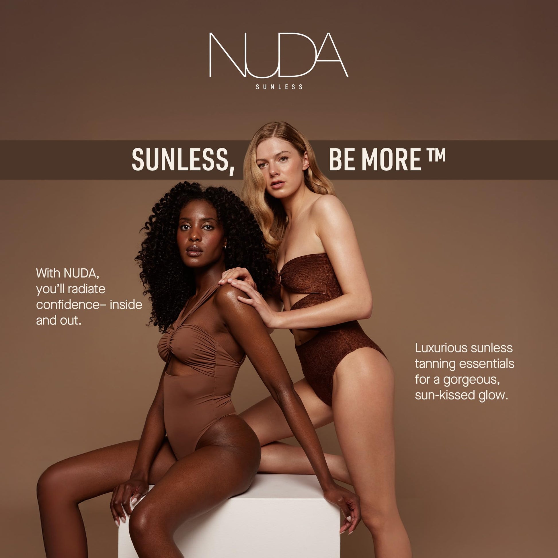 Nuda CloudMist Face Tan Water | Buildable Facial Tanning Mist for Light to Medium Complexions | Infused with Vitamins and White Tea & Rosehip Extracts | Lightweight, Bronzer-Free Formula, (75 mL) - Available at All In One Marketplace Canada