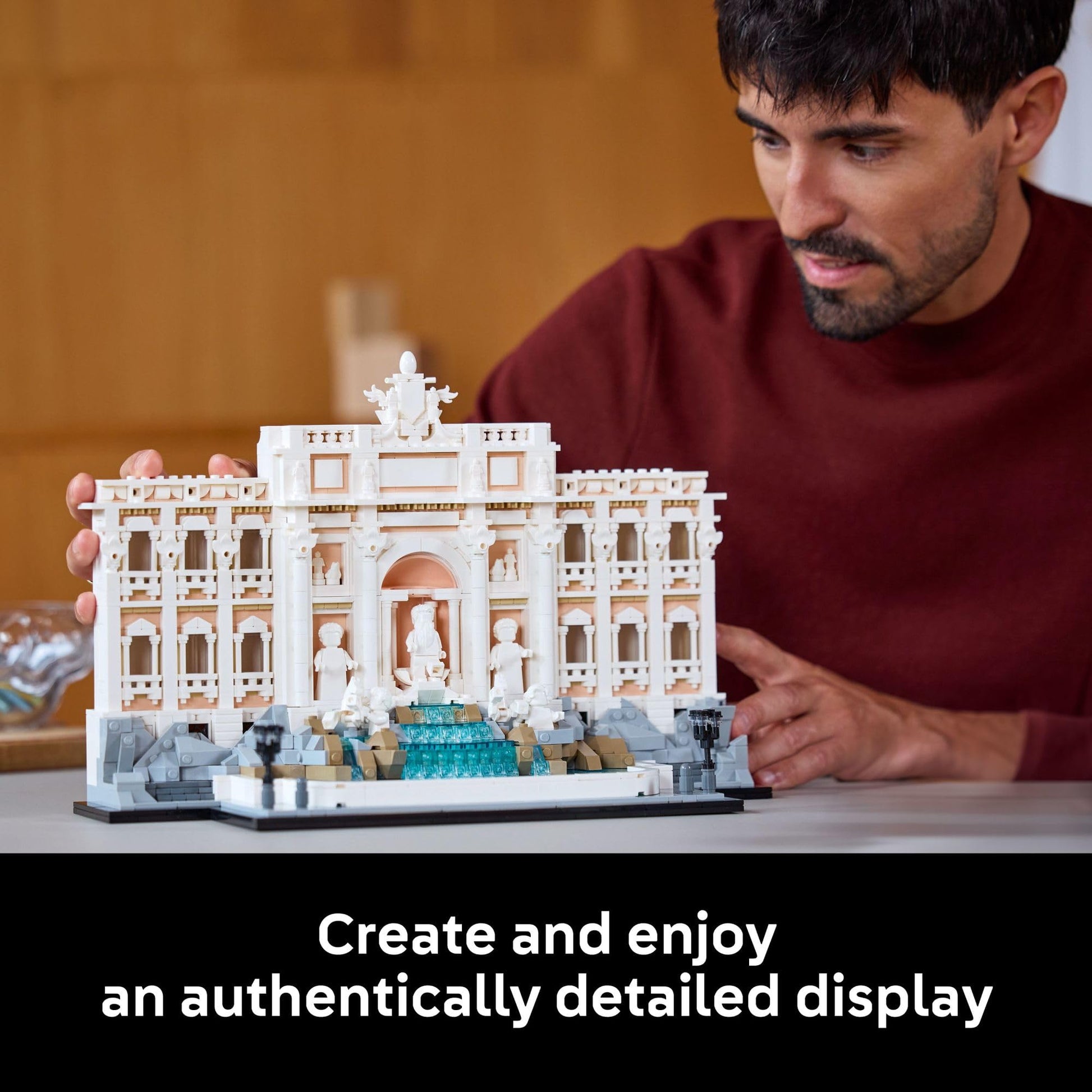 LEGO Architecture Trevi Fountain Building Set - Collectible 3D Puzzle of Italian Landmark Model for Display - DIY Arts and Craft for Adults - Gift for Wedding - 21062 LEGO