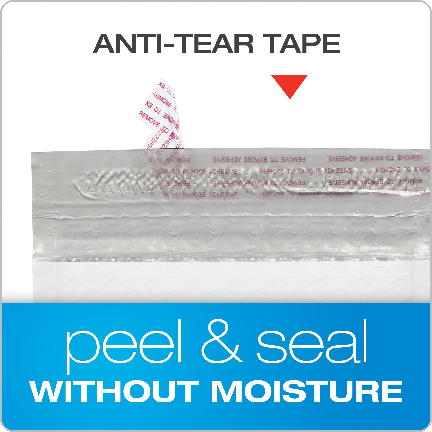 Quality Park Bubble Mailers, 6 x 9 Shipping Envelopes, Water Resistant White Poly Padded Envelopes, Redi-Strip Peel Off Closure, 50 Per Box (QUA85856) Quality Park
